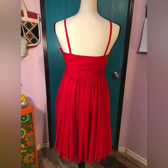 Vintage Red Rose Sleeveless Dress 💋 - Picture 3 of 16